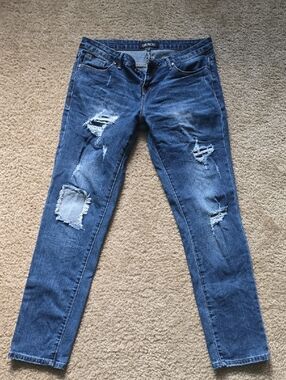 Grace in LA Women's Straight Leg Jeans - Dark Blue